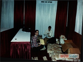 Mike & Gilbert prep the DCS booth