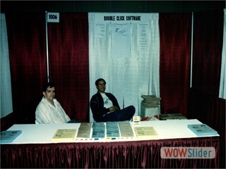 Gilbert and Paul waiting for the doors to open